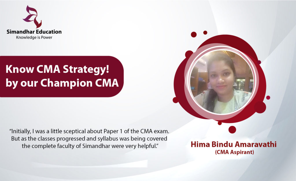My CMA journey with Simandhar