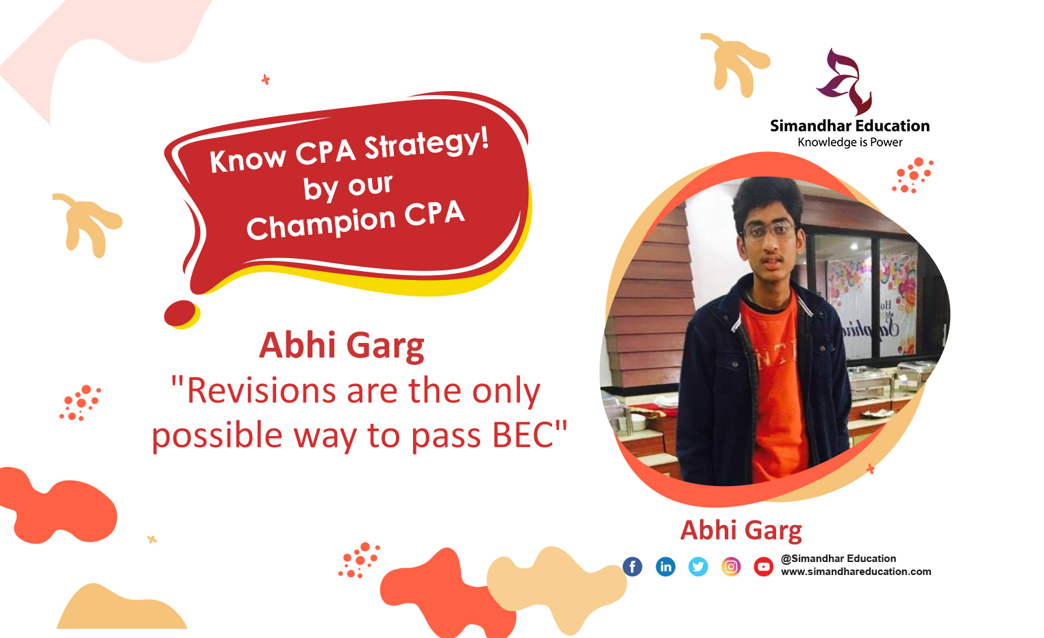 Know the preparation stratergy of CPA-BEC section of the CPA exam – Shared by Abhi Garg