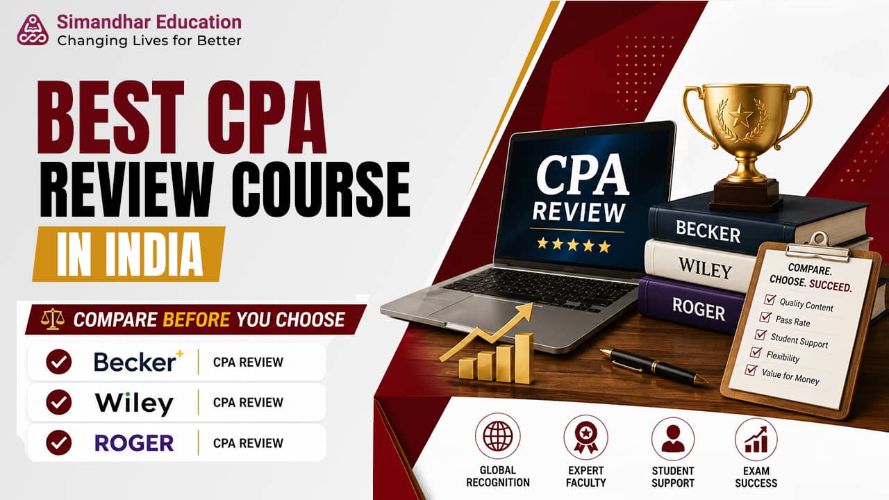 Best CPA review course in India comparing Becker, Wiley, and Roger CPA review programs