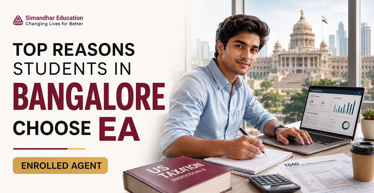 Students in Bangalore exploring the Enrolled Agent (EA) course for US taxation and global tax career opportunities